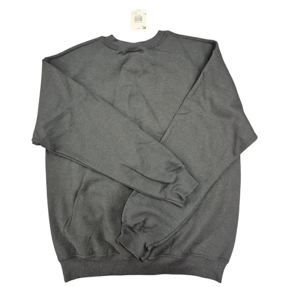 NWT VTG K-Mart Gildan Heavy Blend cot/poly Blk Sweatshirt Eagle graphic Sz M